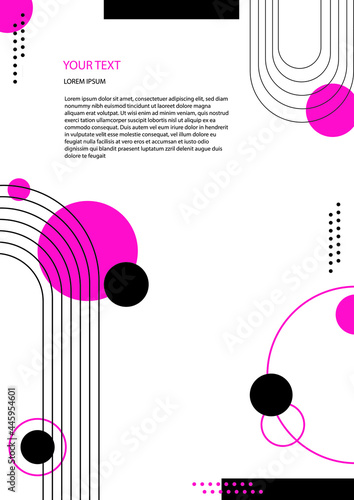  Geometric pattern background texture for poster cover design. Minimal color gradient banner template. Modern vector wave shape for brochure, poster, website, banner