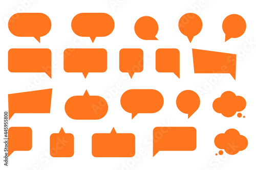 Set of speech bubbles