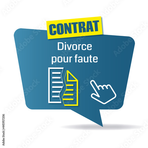 Logo divorce pour faute.