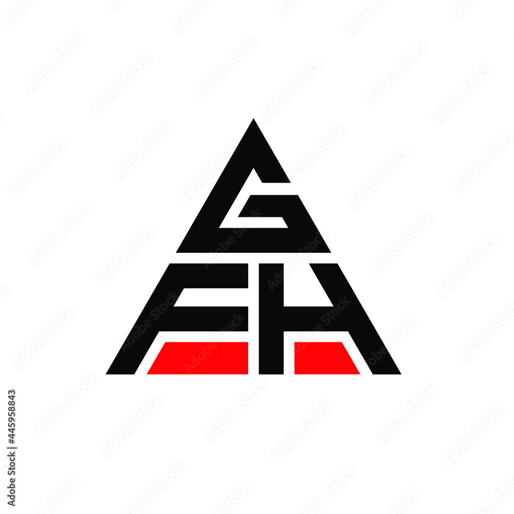 GFH triangle letter logo design with triangle shape. GFH triangle logo design monogram. GFH triangle vector logo template with red color. GFH triangular logo Simple, Elegant, and Luxurious Logo. GFH GFH triangle letter logo design with triangle shape. GFH triangle logo design monogram. GFH triangle vector logo template with red color. GFH triangular logo Simple, Elegant, and Luxurious Logo. GFH