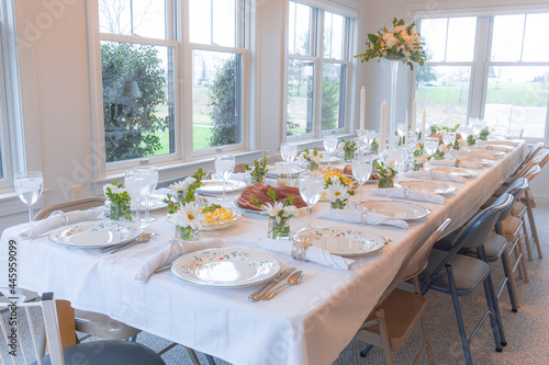 Family Reunion Dinner Table, Happy, Together