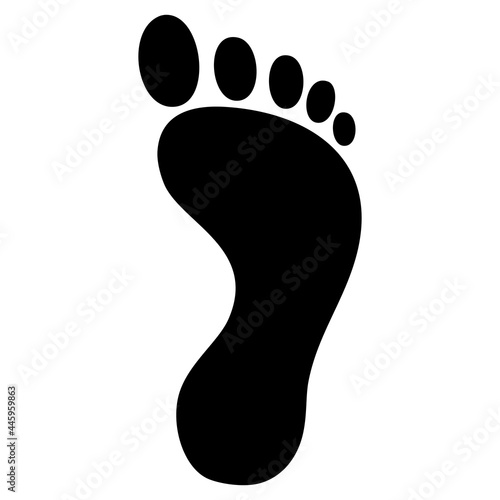soles of the feet vector illustration