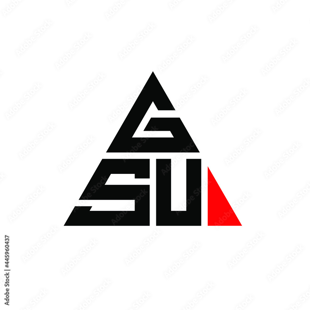GSU triangle letter logo design with triangle shape. GSU triangle logo design monogram. GSU triangle vector logo template with red color. GSU triangular logo Simple, Elegant, and Luxurious Logo. GSU GSU triangle letter logo design with triangle shape. GSU triangle logo design monogram. GSU triangle vector logo template with red color. GSU triangular logo Simple, Elegant, and Luxurious Logo. GSU