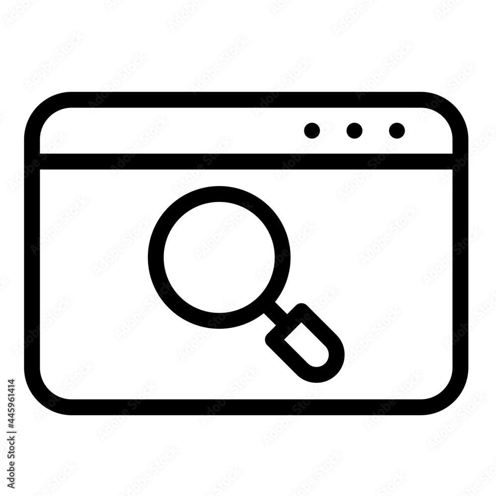 website search line icon website search line icon