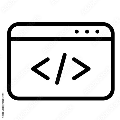 website code line icon