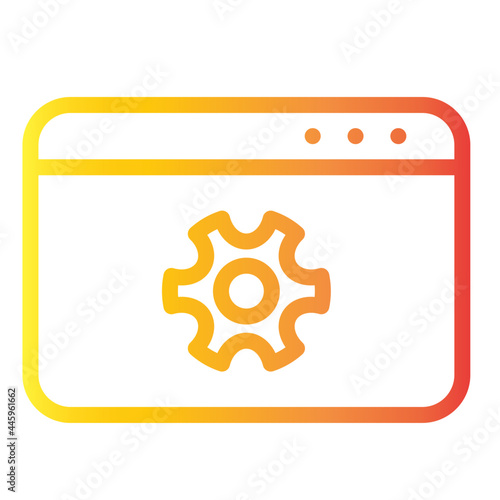 website settings gradient icon