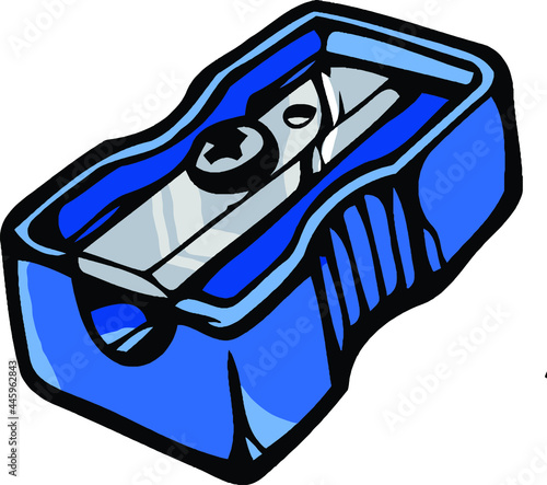 blue pencil sharpener | school supplies
