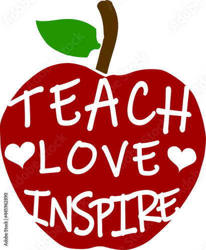 teacher apple | teach love inspire  
