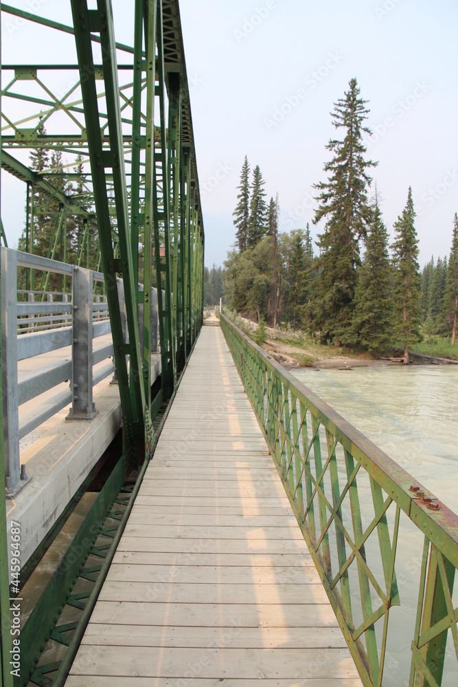 Path Over The Athabasca, Jasper National Park, Alberta
