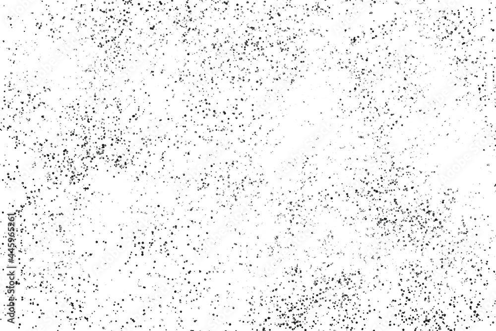 Grunge Black And White Urban. Dark Messy Dust Overlay Distress Background. Easy To Create Abstract Dotted, Scratched, Vintage Effect With Noise And Grain .