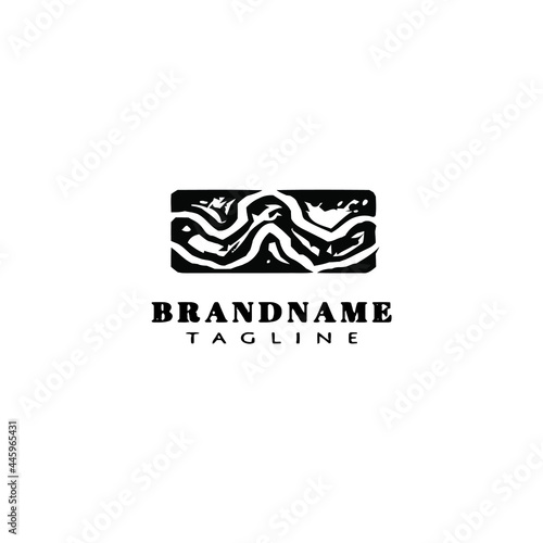 arm wrestling logo cartoon icon template vector illustration