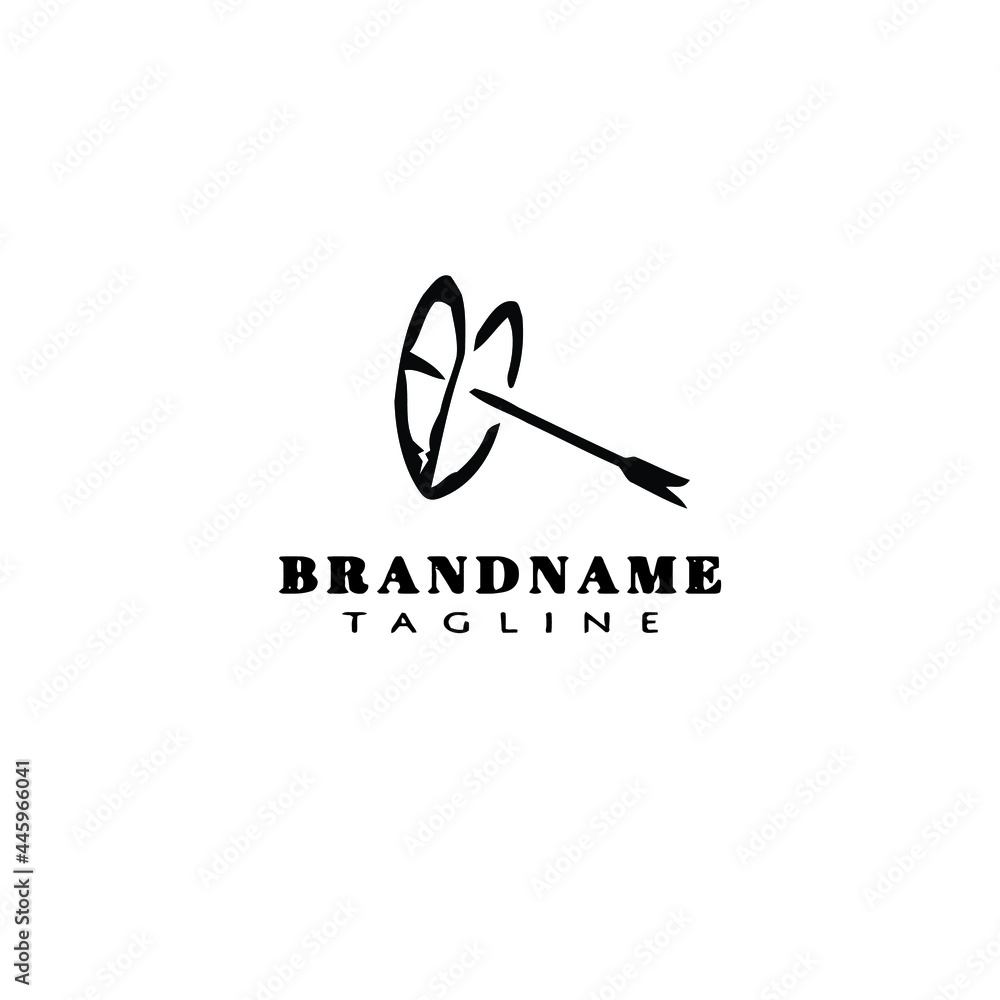 arrow through logo icon design cartoon vector illustration arrow through logo icon design cartoon vector illustration