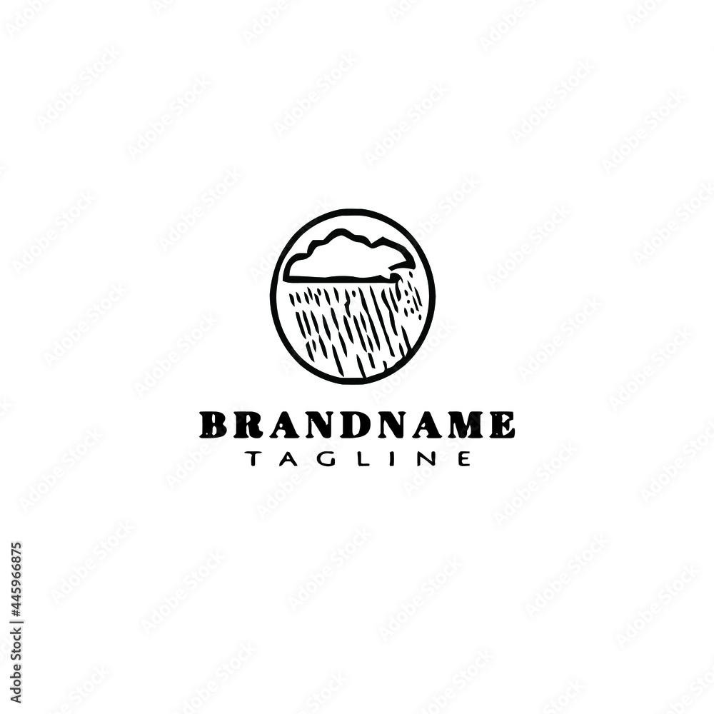 rain logo cartoon icon design vector illustration rain logo cartoon icon design vector illustration