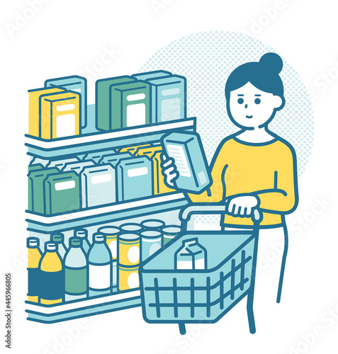 Women choosing products
