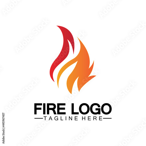 Fire Flame Logo design vector template