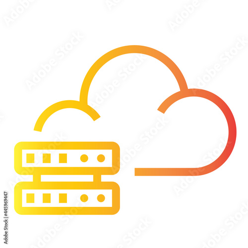 cloud gradient icon