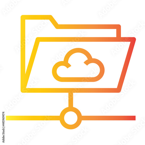 hosting folder gradient icon