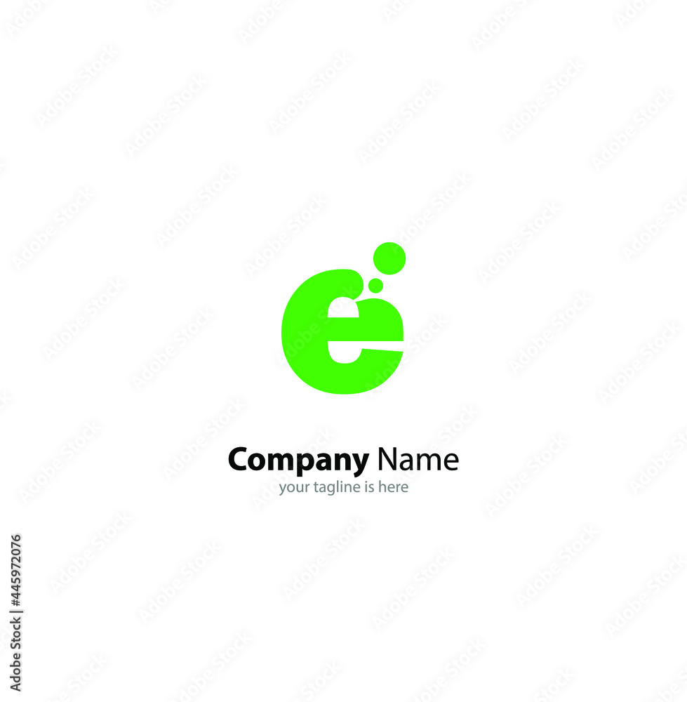 modern letter e logo concept with white background modern letter e logo concept with white background