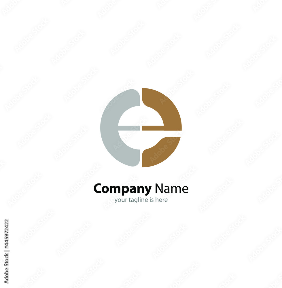 modern letter e logo concept with white background modern letter e logo concept with white background