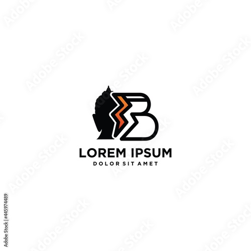 budha logo design tempate .