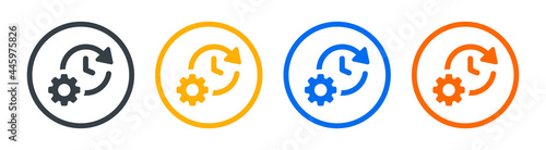 Productivity icon set. Contains such icons as optimization, efficiency, organize icon.