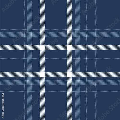 
white and blue Plaid check patten in dark navy and blue and white Seamless fabric texture print background and Suitable for children, decoration paper, home, design, concept, clothing, handicraft and
