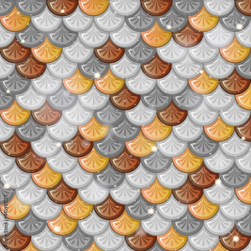 Fish scale seamless pattern background