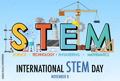 International STEM Day on November 8th logo banner photo