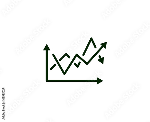 Diagram premium line icon. Simple high quality pictogram. Modern outline style icons. Stroke vector illustration on a white background. 