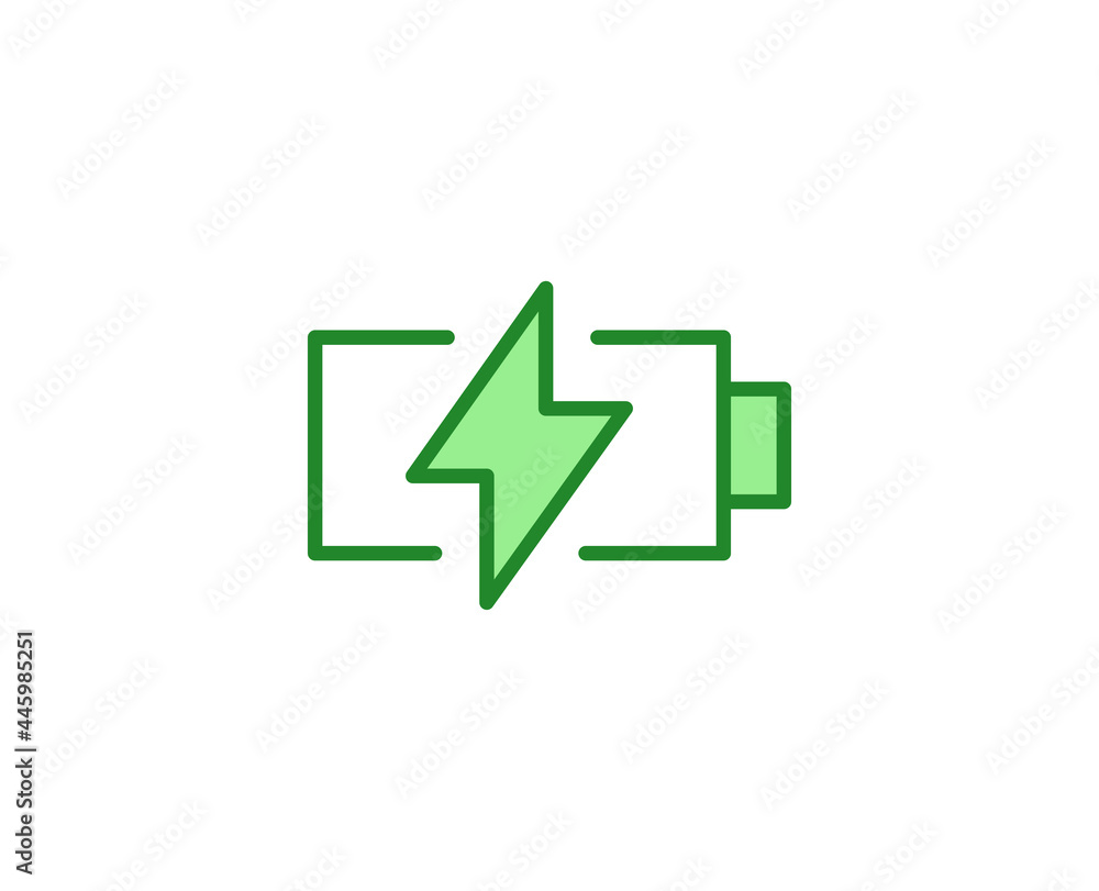 Line Green power icon isolated on white background. Outline symbol for website design, mobile application, ui. Electronics pictogram. Vector illustration, editorial stroсk. Line Green power icon isolated on white background. Outline symbol for website design, mobile application, ui. Electronics pictogram. Vector illustration, editorial stroсk.