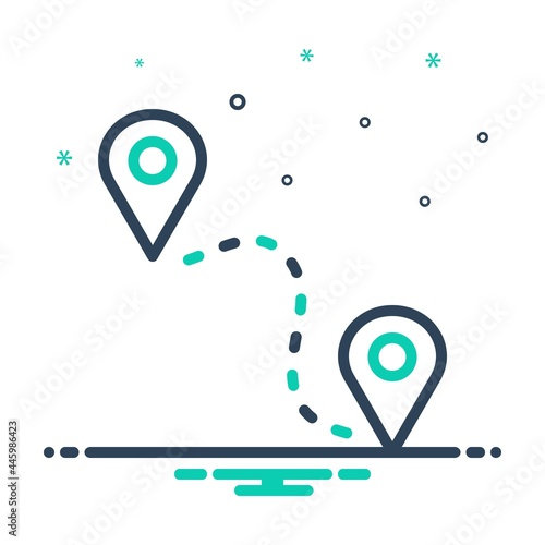 Mix icon for mile
