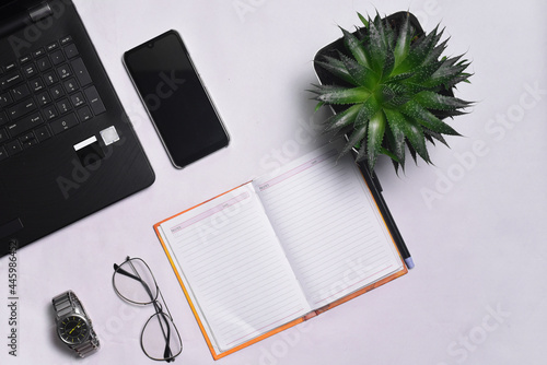 notebook and pen