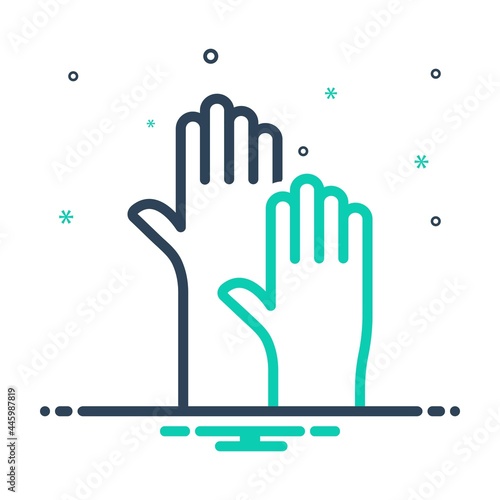 Mix icon for raising