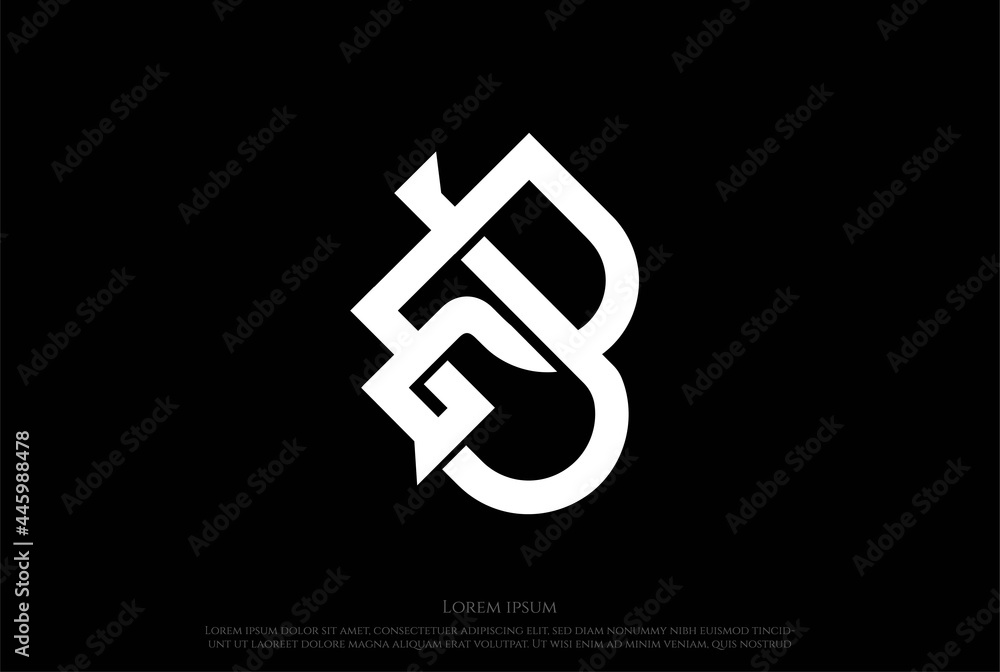 Obraz premium Initial Letter B PB BP PD DP Monogram Logo Design Vector