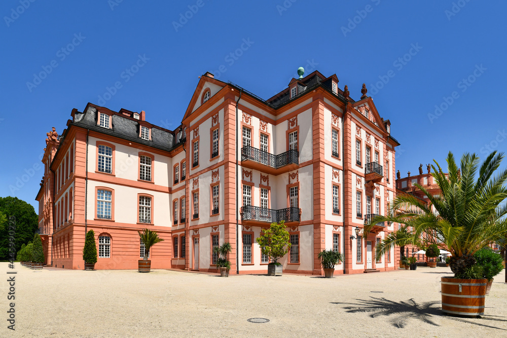 Baroque palace called 'Schloss Biebrich', a ducal residence built in 1702 in Wiesbaden in Germany