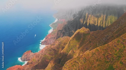 Na Pali Coastline Kauai Hawaii Helicopter Boat Tour
