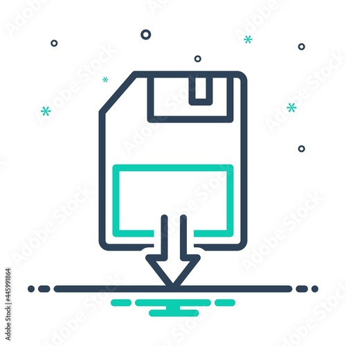 Mix icon for as save