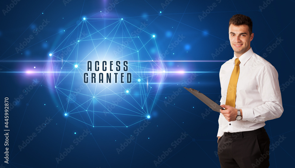 businessman thinking about security concept businessman thinking about security concept