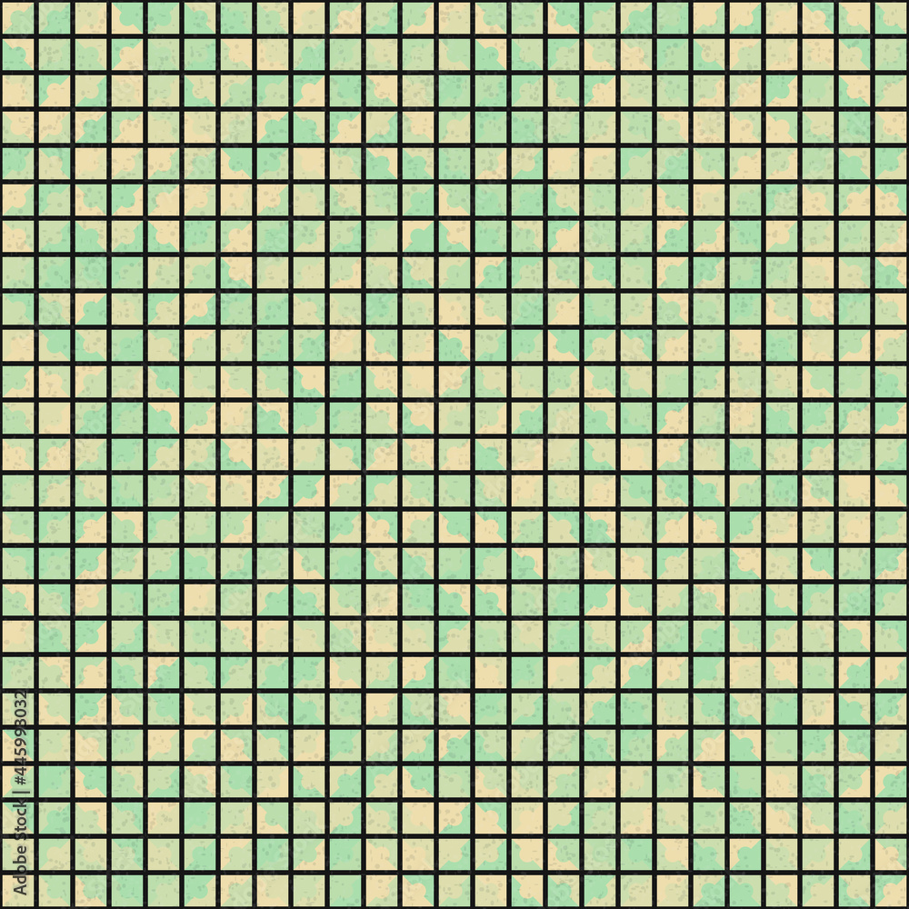 Fototapeta premium Abstract Geometric Pattern generative computational art illustration