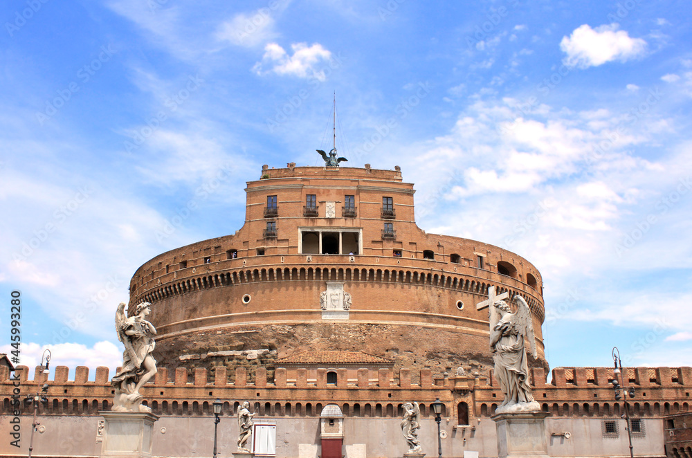 Saint Angel Castle or Mausoleum of Hadrian, Rome, Italy Saint Angel Castle or Mausoleum of Hadrian, Rome, Italy