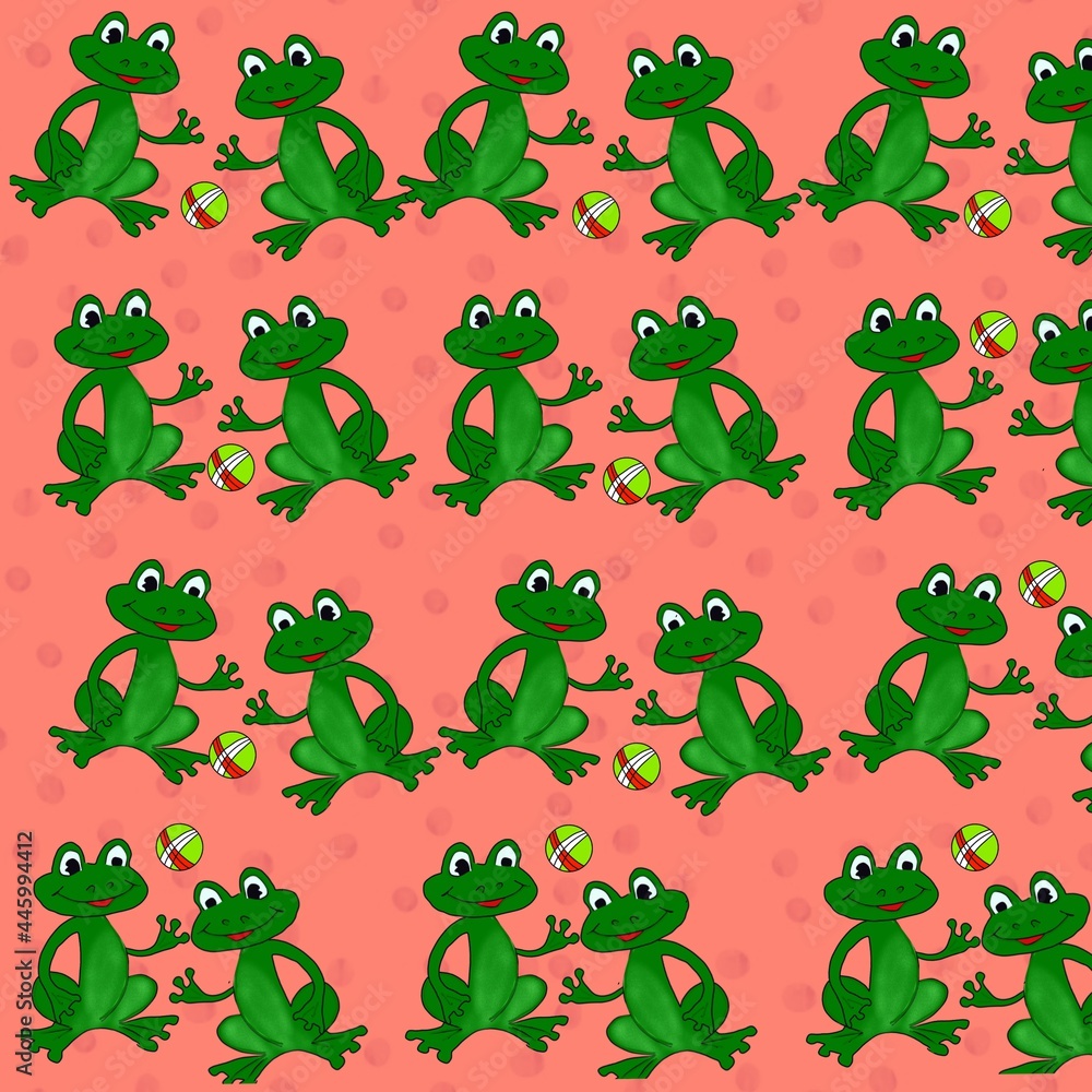 Fototapeta premium texture of a frog with a soft peach level