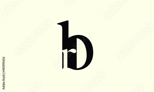 Alphabet letters Initials Monogram logo RB, BR, R and B