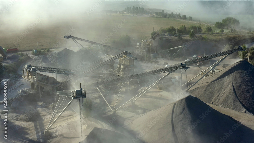 Fototapeta premium Quarry for the extraction of granite. Granite quarry.