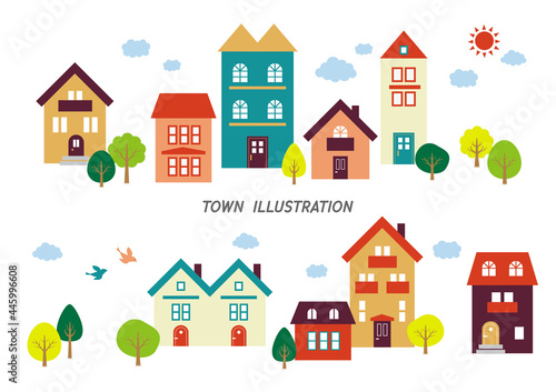 街並みのイラスト