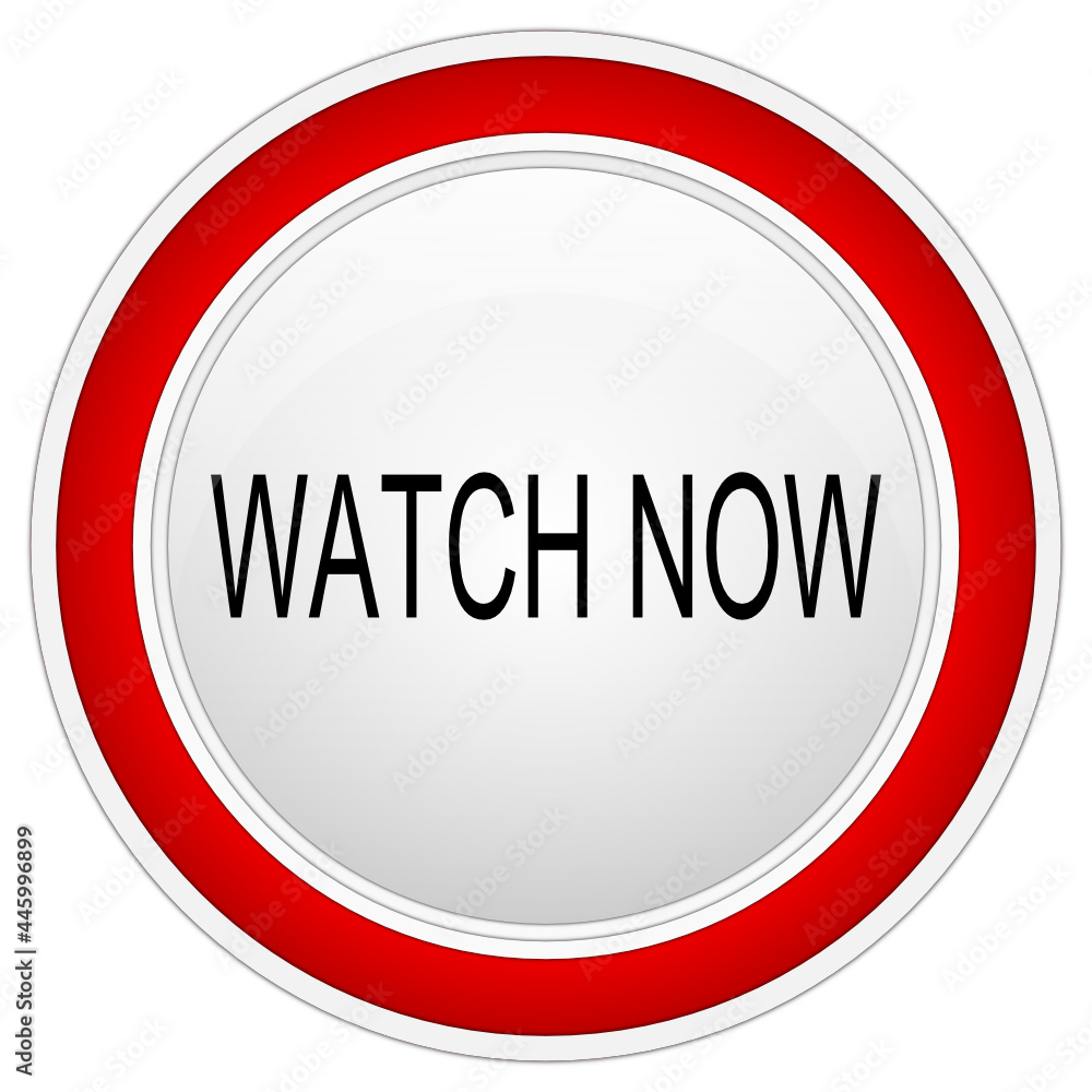 Watch now Button on white background - illustration Watch now Button on white background - illustration