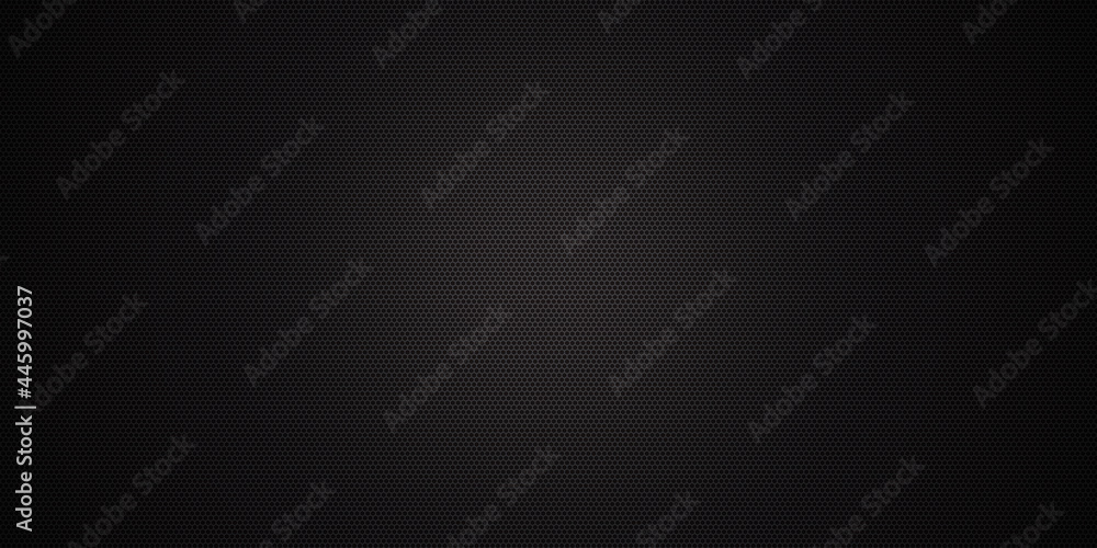 Hexagon abstract black background. Dark background. Vector illustration.