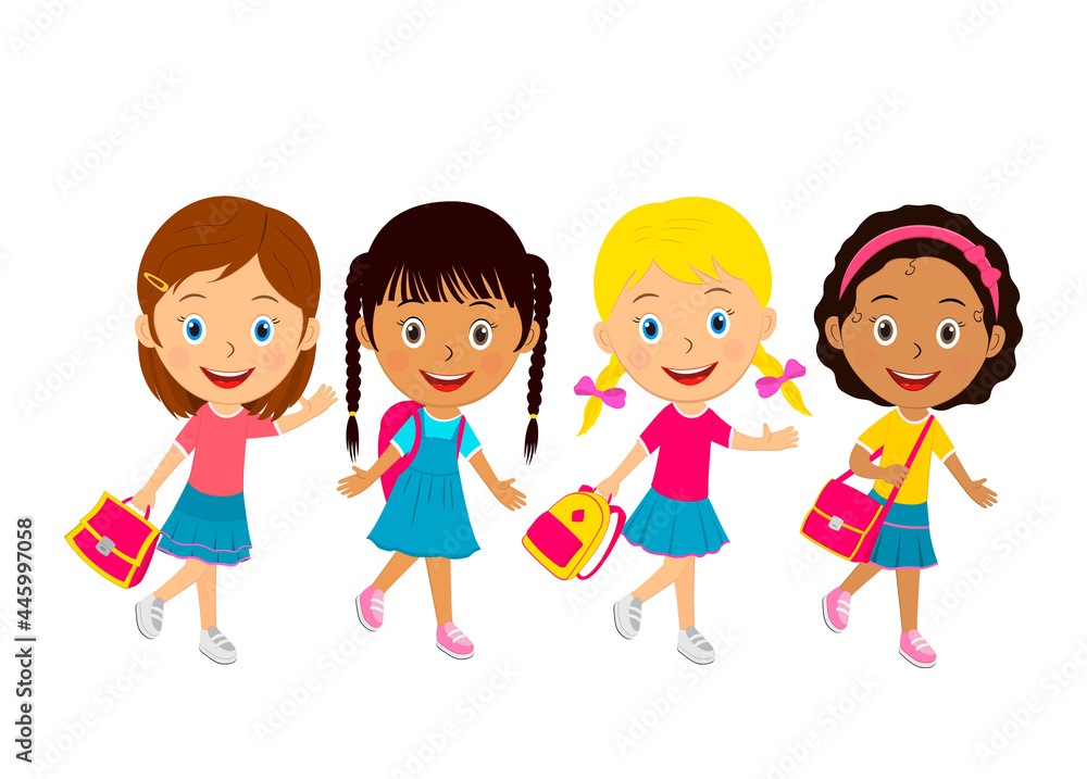 cute cartoon girls go with bags cute cartoon girls go with bags