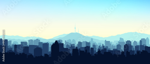 Vector illustration of city skyline eps 10