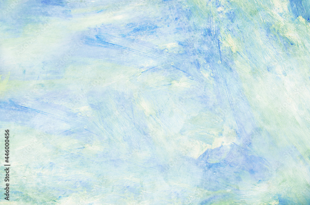 Abstract blue and green watercolor background texture
