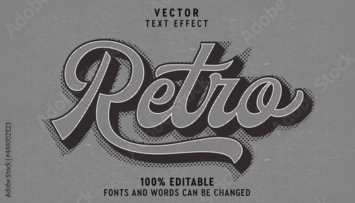 Retro text effect stock vector